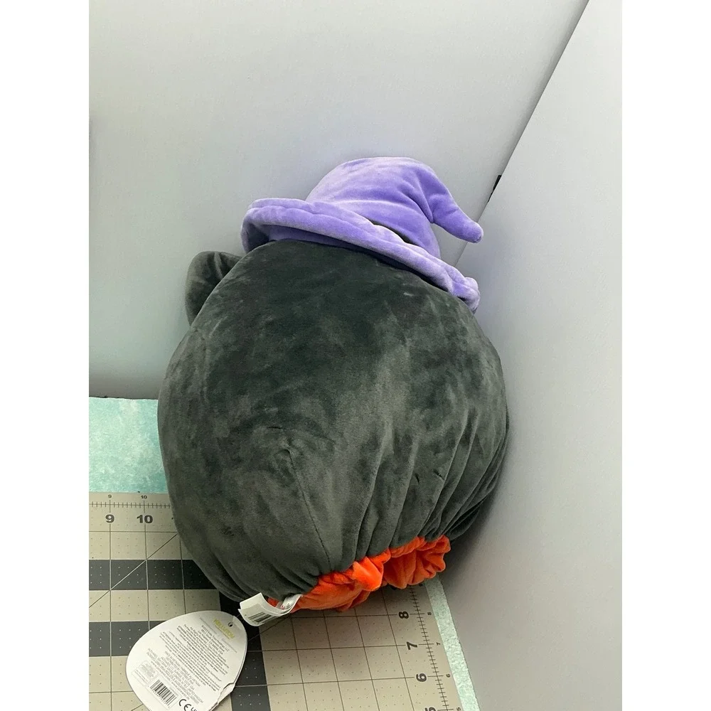 Squishmallows Flip-A-Mallows Calio Black Cat Pumpkin Witch Halloween Plush 12 In